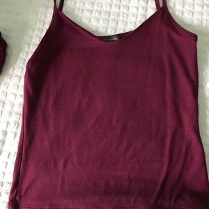 Maroon tank from Banana Republic